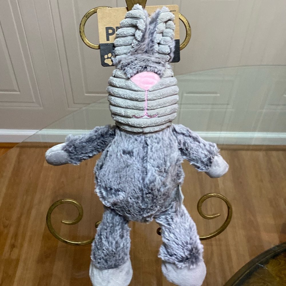 - Giftable World Pet Toy Rabbit 14” With Squeaker